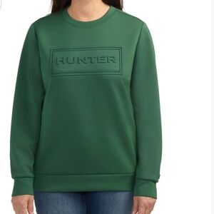 Hunter Forest Green Embossed Logo Sweatshirt